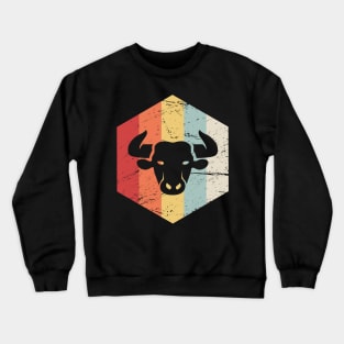 Taurus – Retro Astrology Zodiac Sign Crewneck Sweatshirt